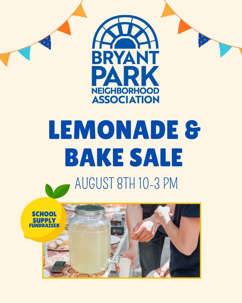 Flyer for Lemonade & Bake Sale